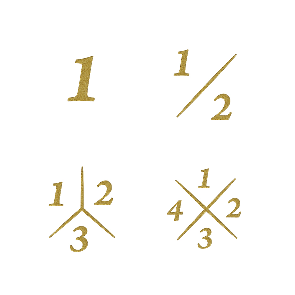 Ronde gouden zegelring met drie initialen