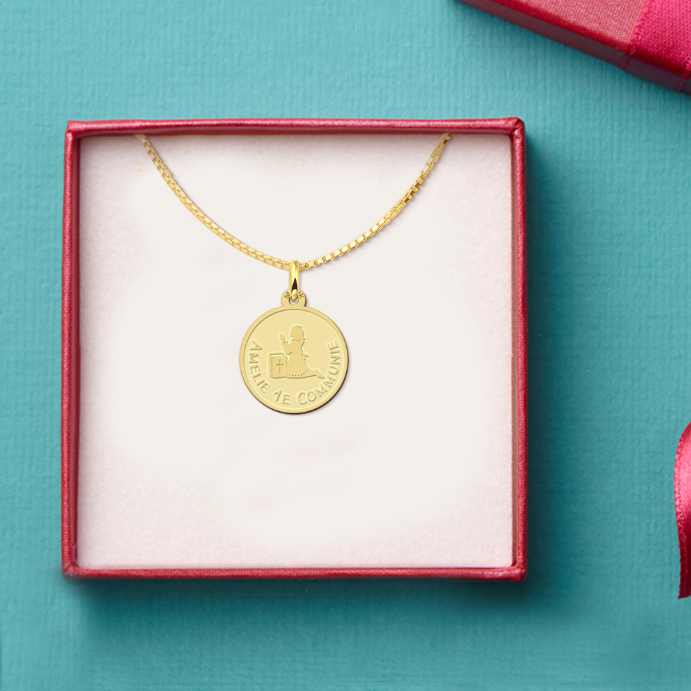 Gouden communie sieraden meisje