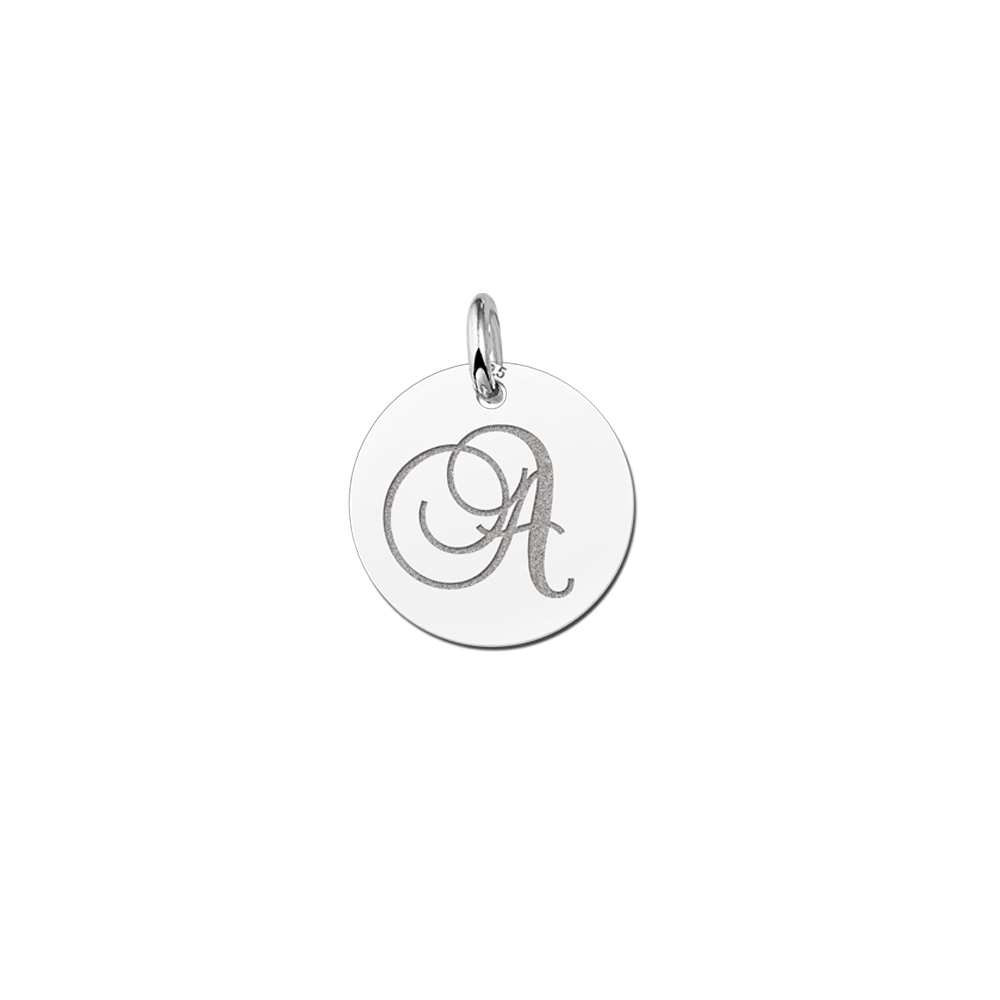 Letter ketting rond sierletter zilver