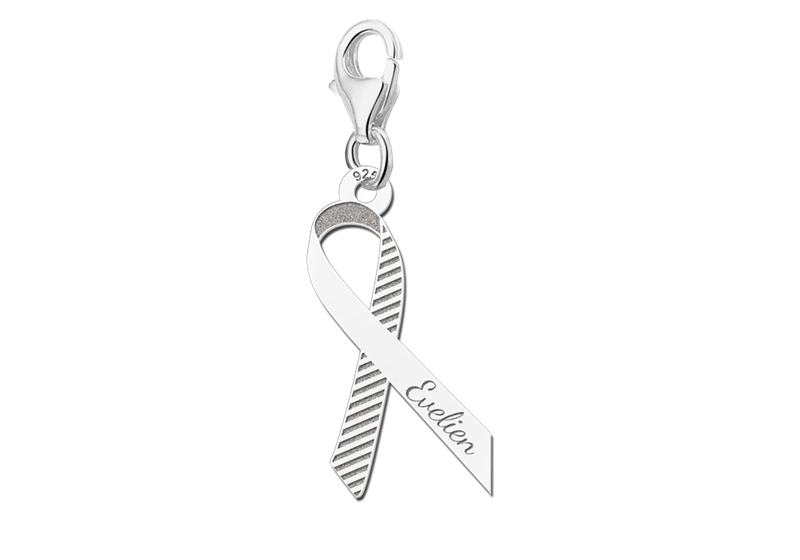 Bedel voor Pink Ribbon met streepjes