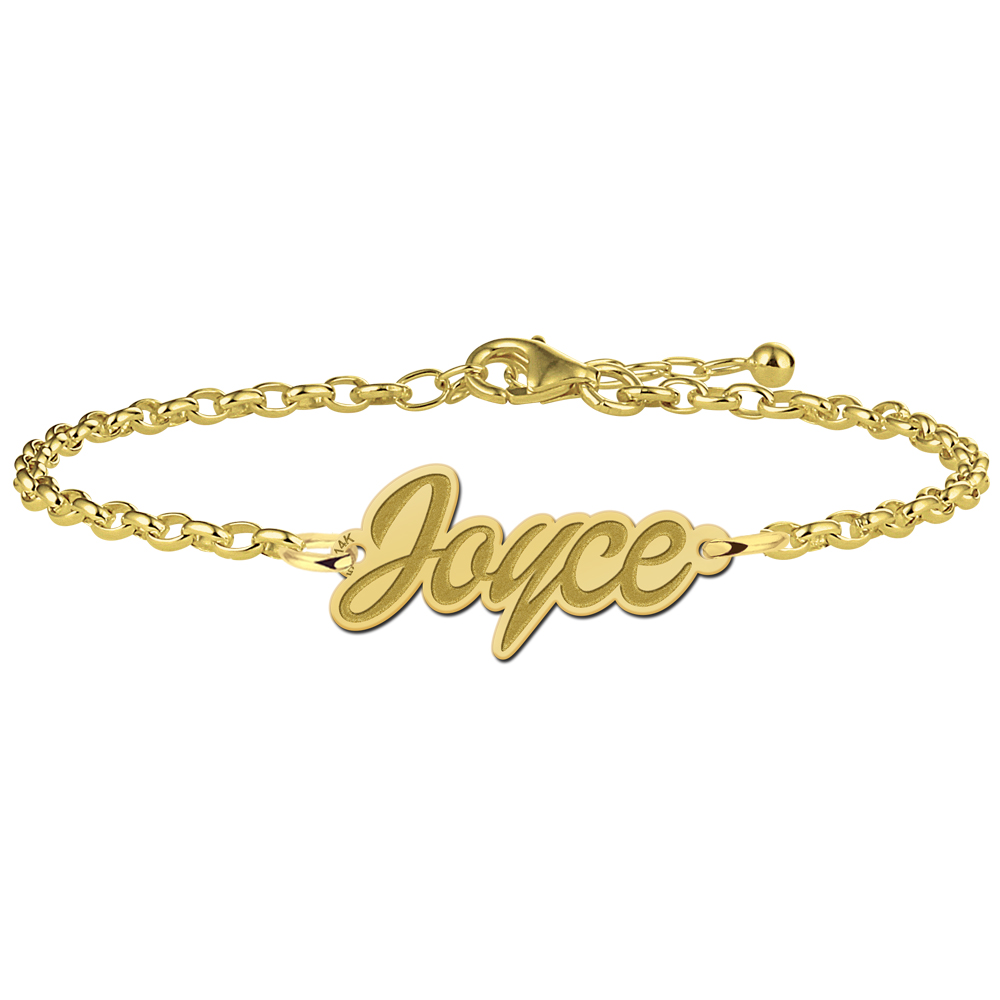 Gouden armband met naam