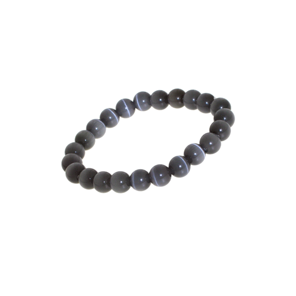 Armband kattenoog grijs