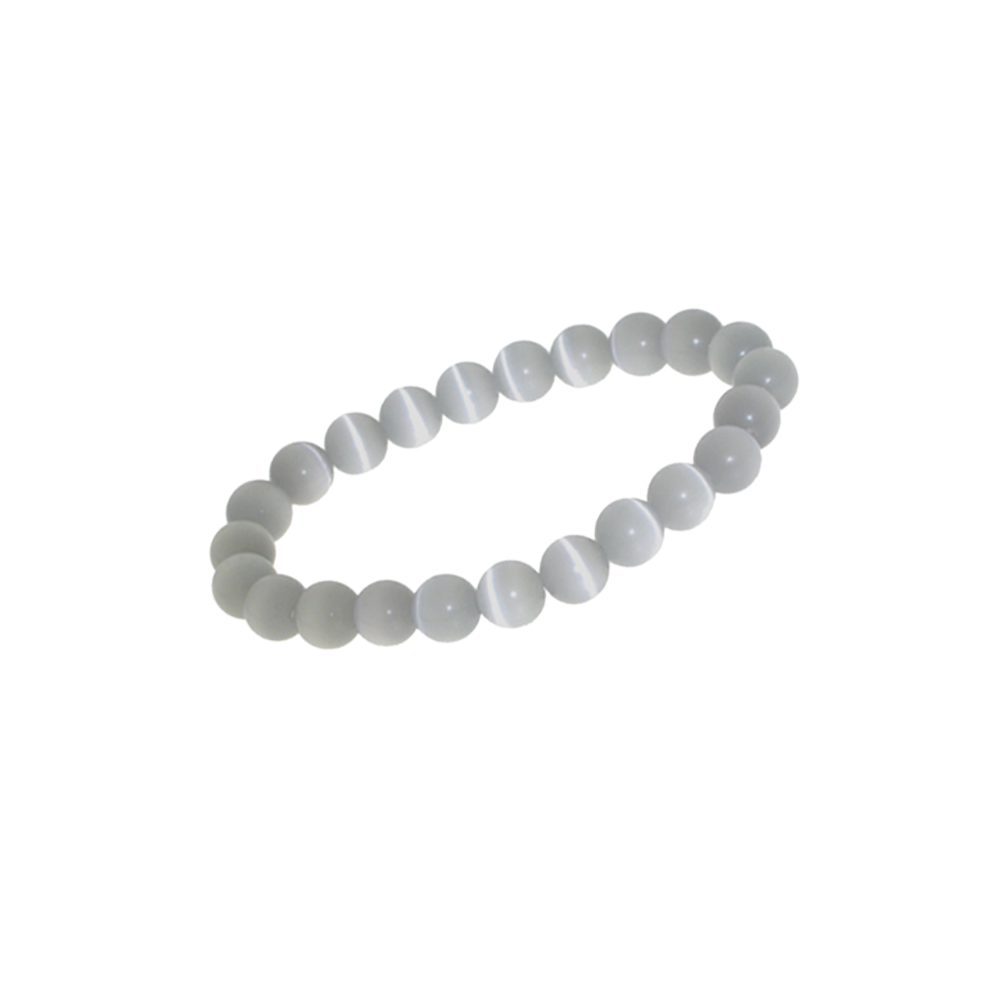 Armband kattenoog grijs licht