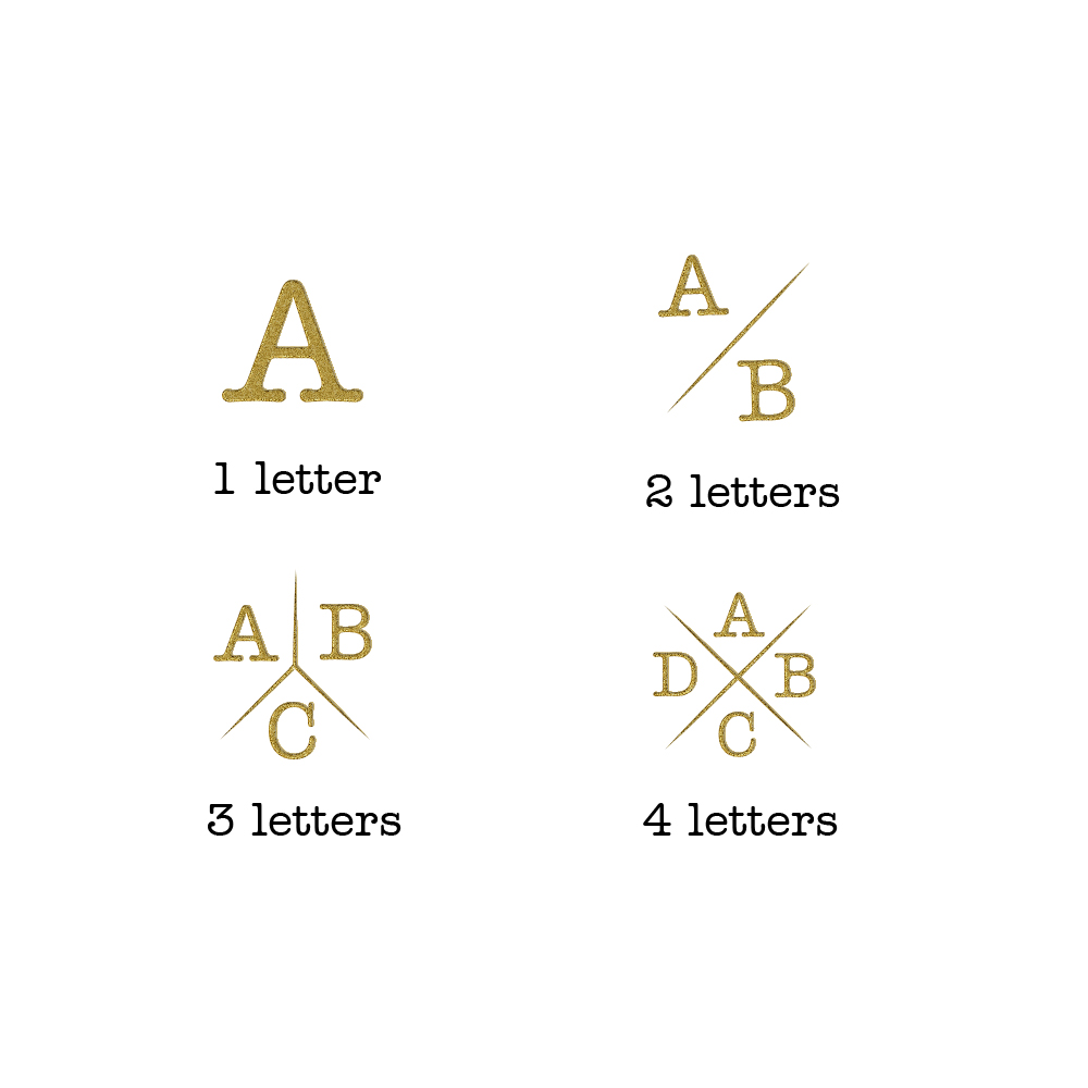 Gouden oorringen met twee rondjes en initialen