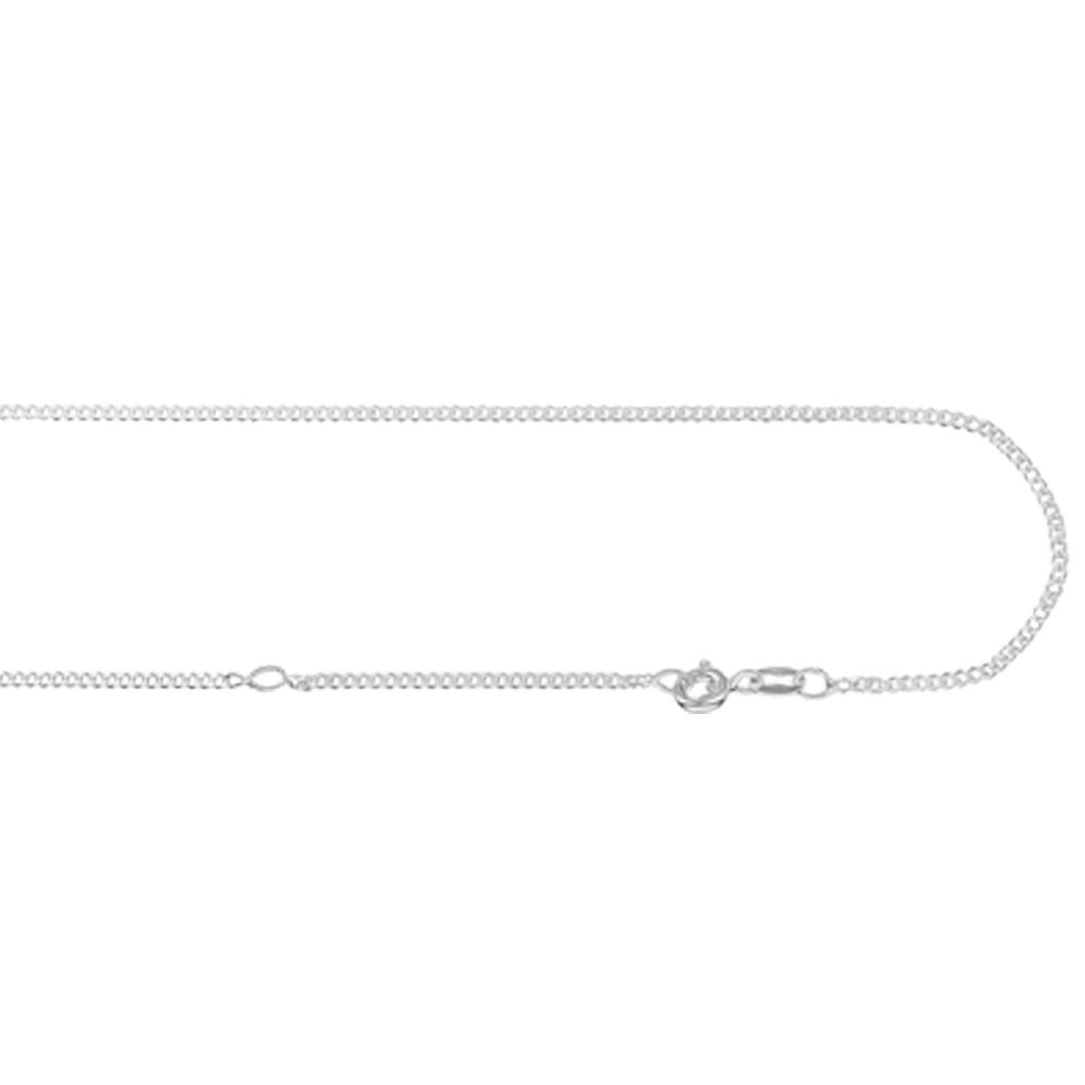 Zilveren collier gourmet 38-42cm