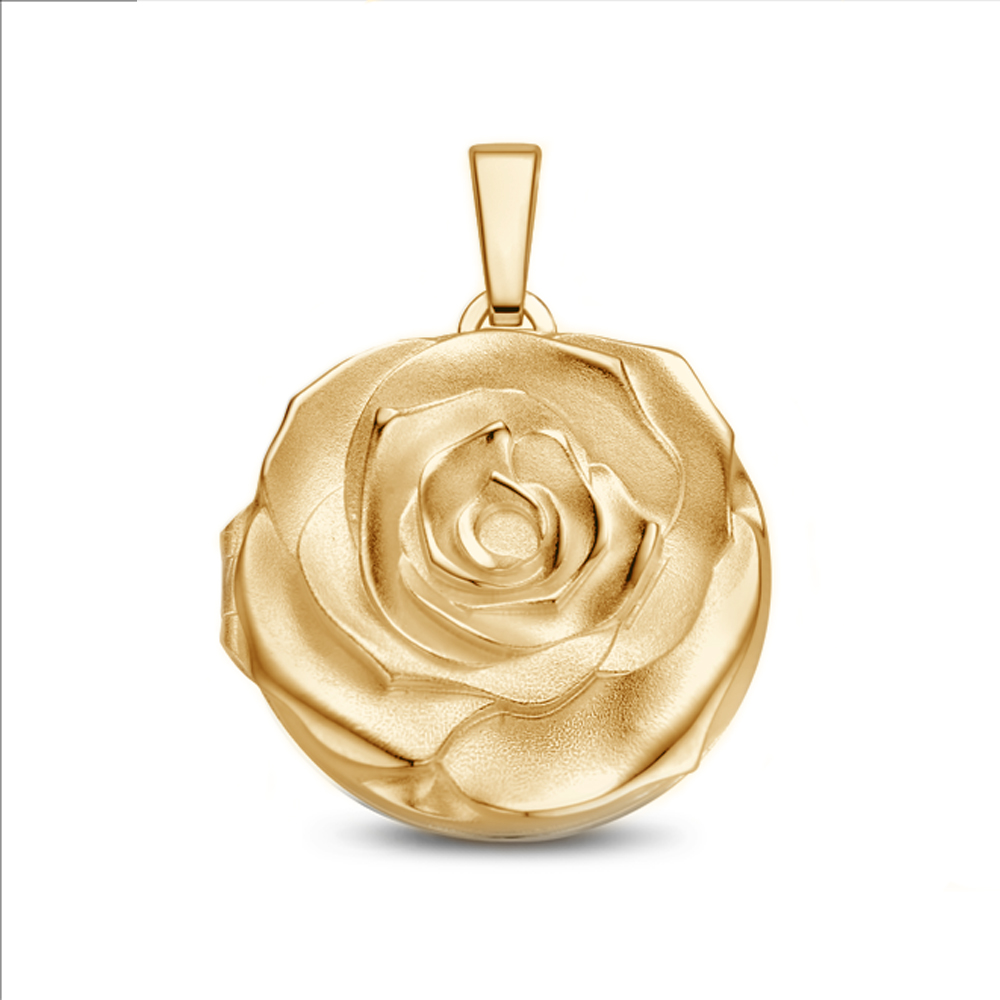 Gouden medaillon van een Roosvorm