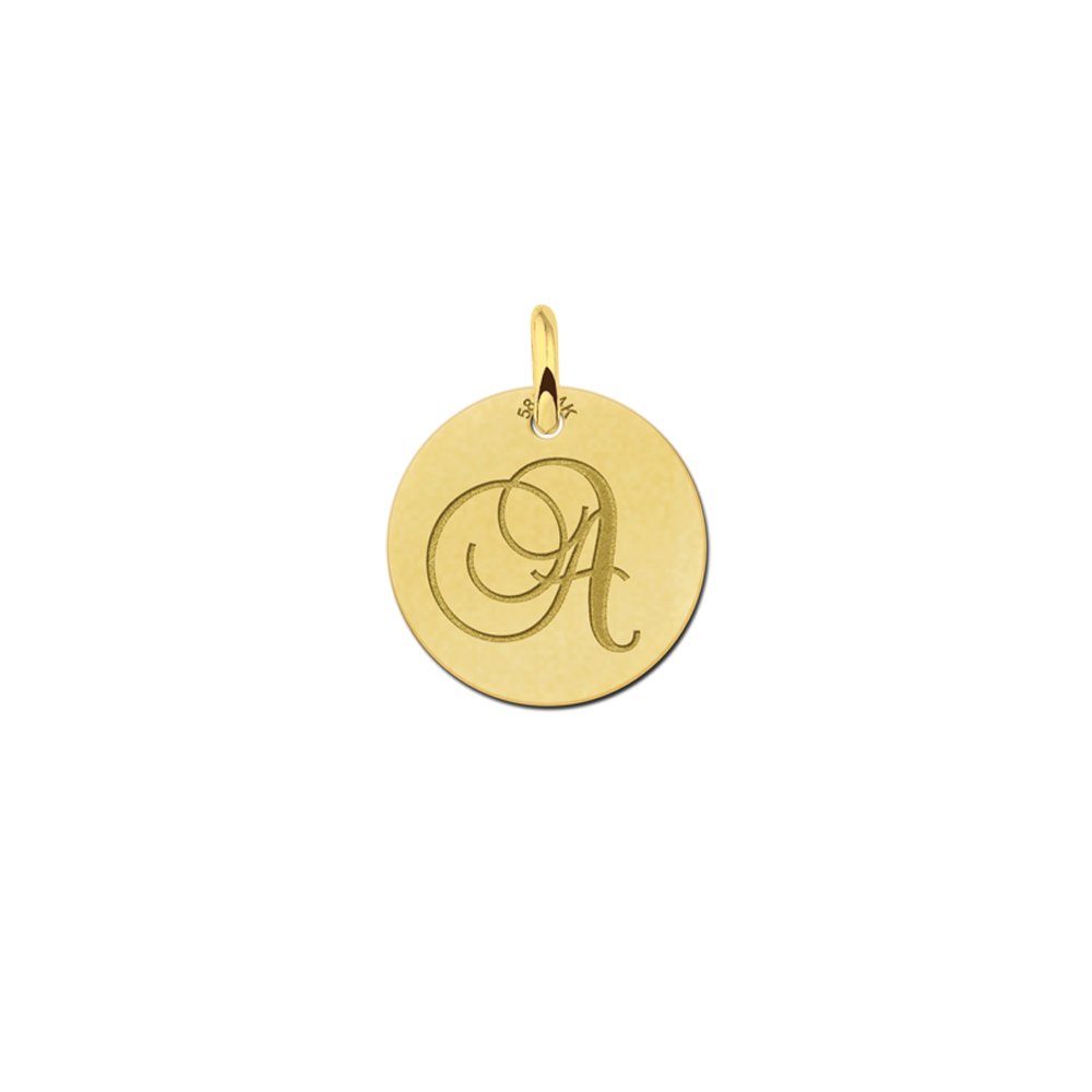 Letter ketting rond sierletter goud