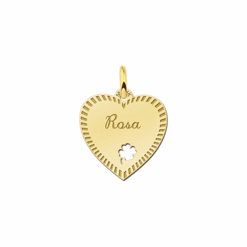 hart sieraden met rand