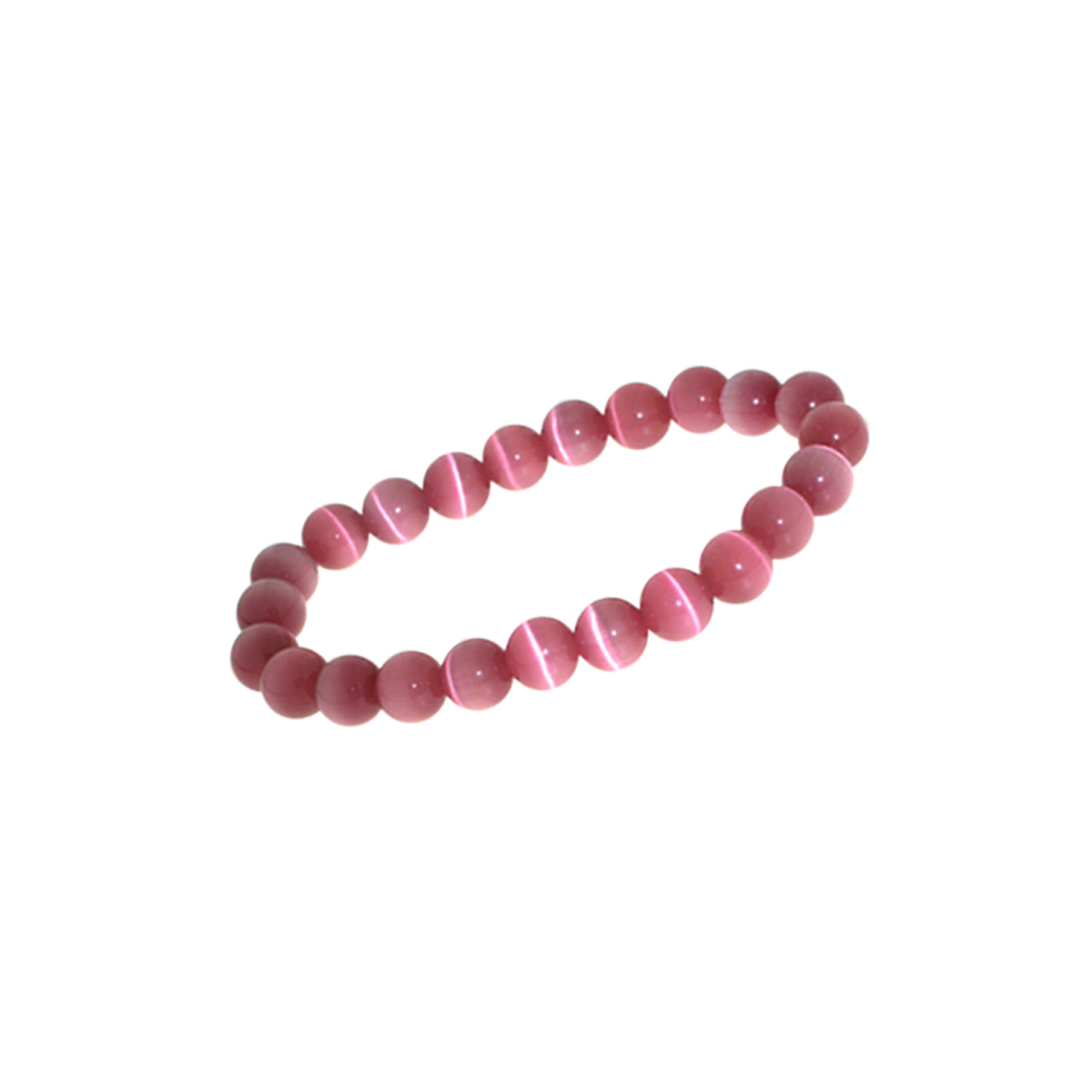 Armband kattenoog roze