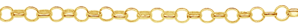 45-50cm   -   Gouden Jasseron Ketting