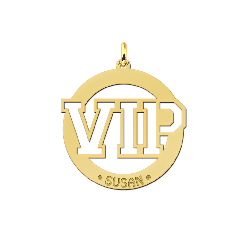 Gouden naamhanger VIP