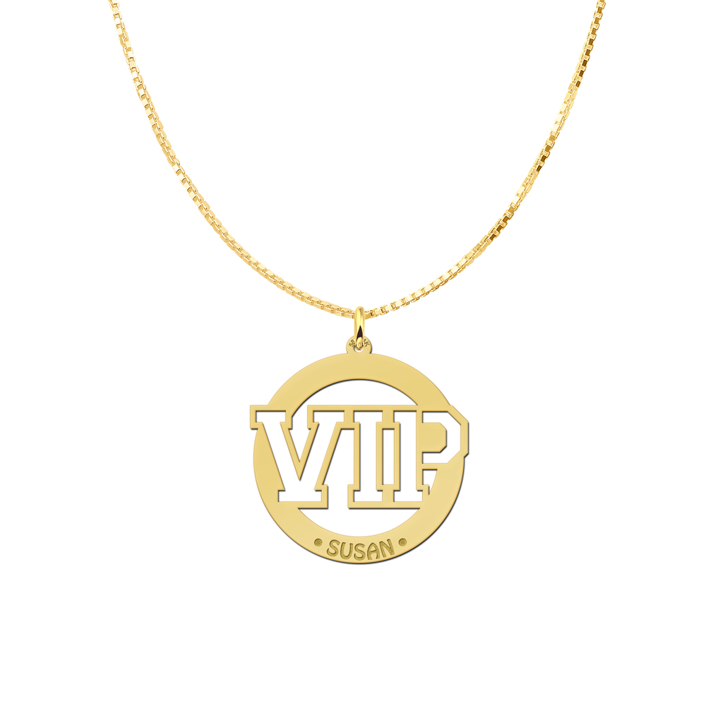 Gouden naamhanger VIP