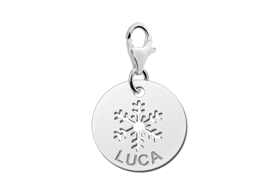 Zilveren charm sneeuwvlok Zilveren charm sneeuwvlok