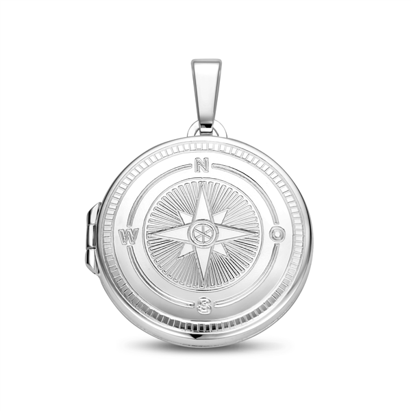 Zilveren kompas Medaillon