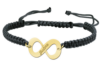 Gouden shamballa armband infinity zwart Gouden shamballa armband infinity zwart