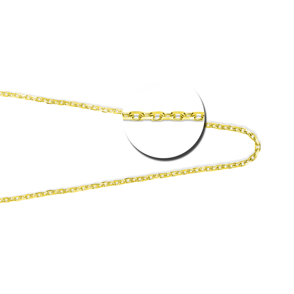 Gouden collier anker 45-50cm