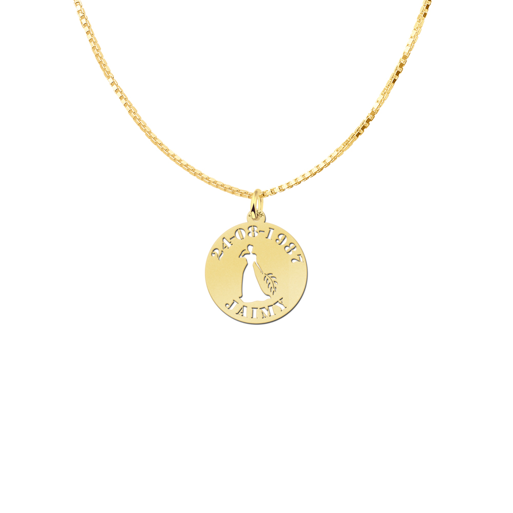 Gouden hanger dierenriem Maagd