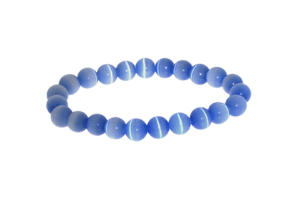 Armband kattenoog blauw 