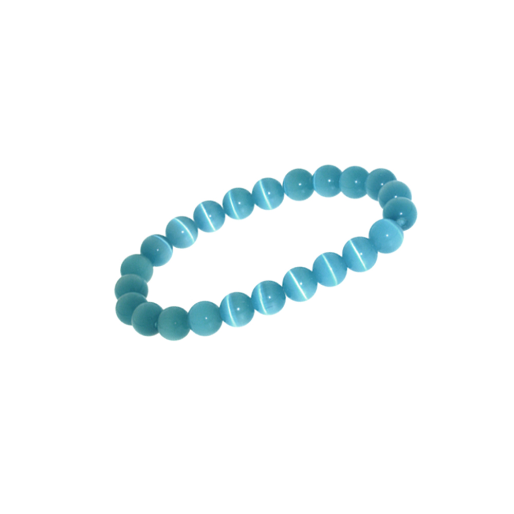 Armband kattenoog blauw zee
