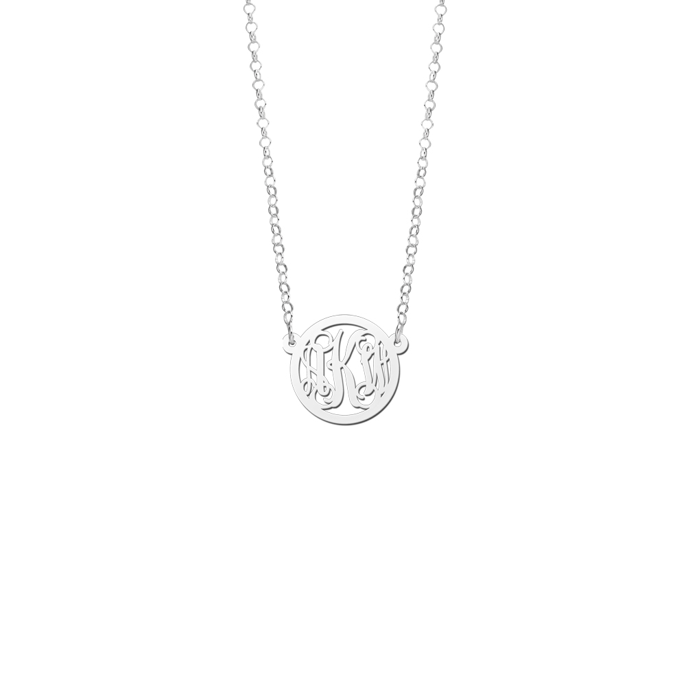 Monogram letter ketting