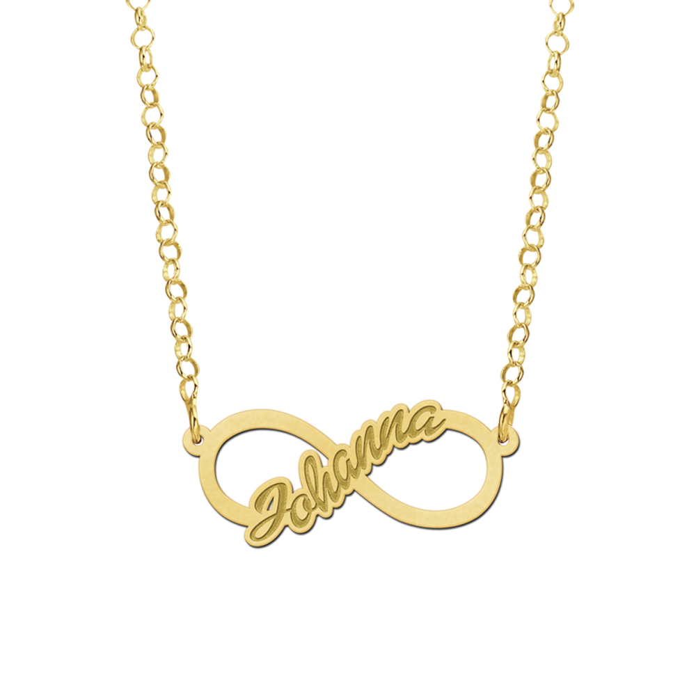 Gouden Infinity ketting kind