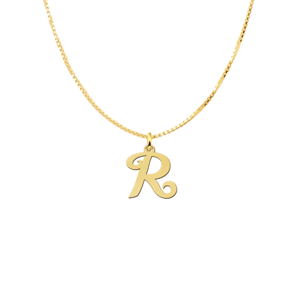 Initial ketting goud