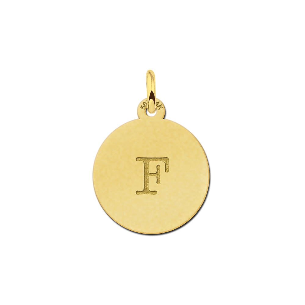 Goud kettinkje met letter