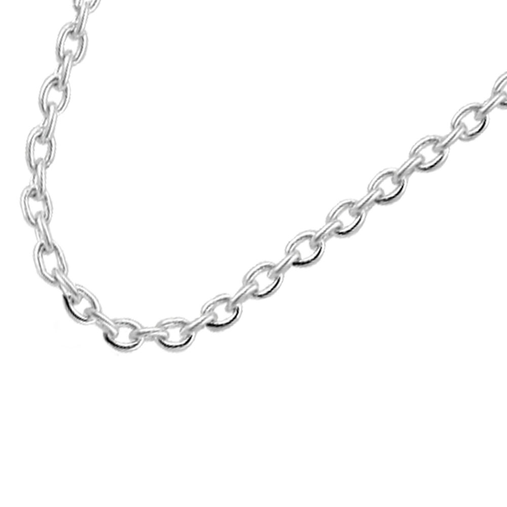 Zilver collier 80cm