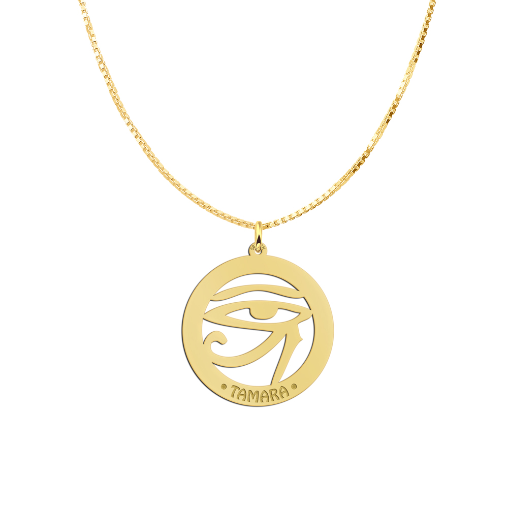 Gouden naamhanger Horus