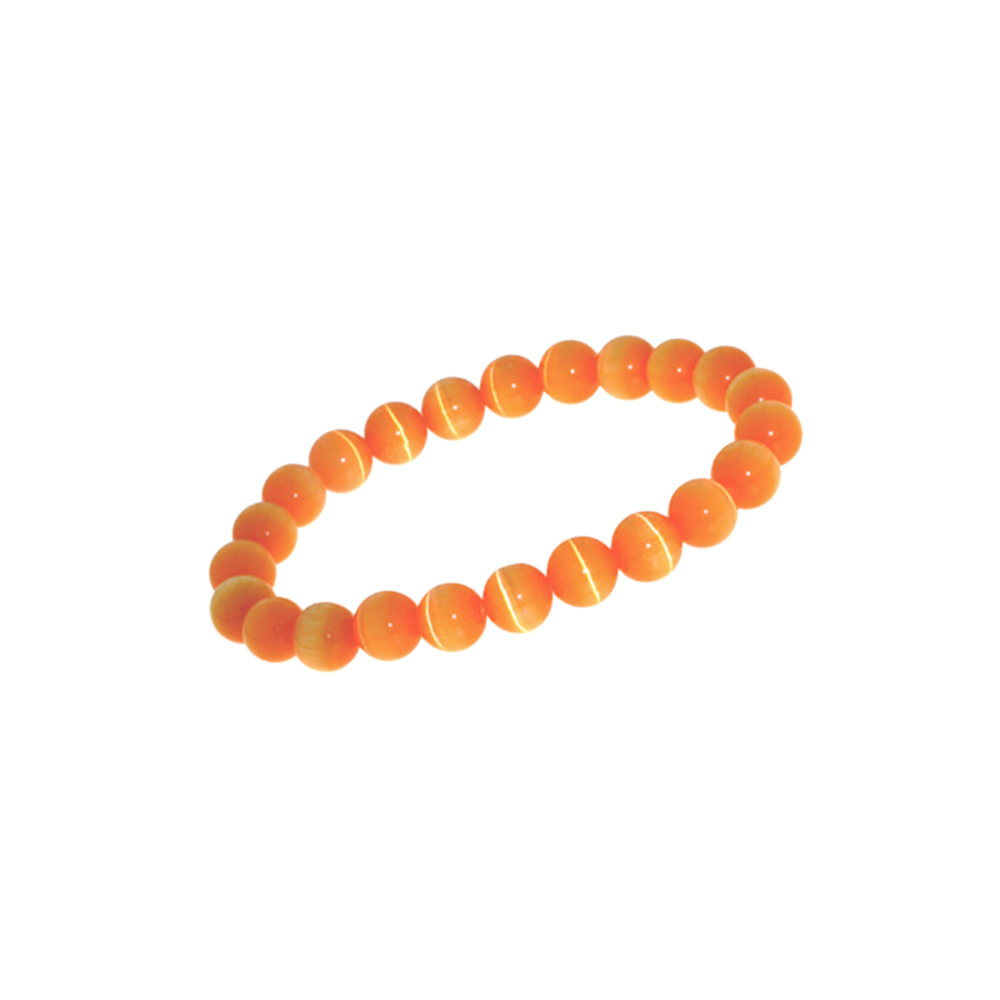 Armband kattenoog oranje