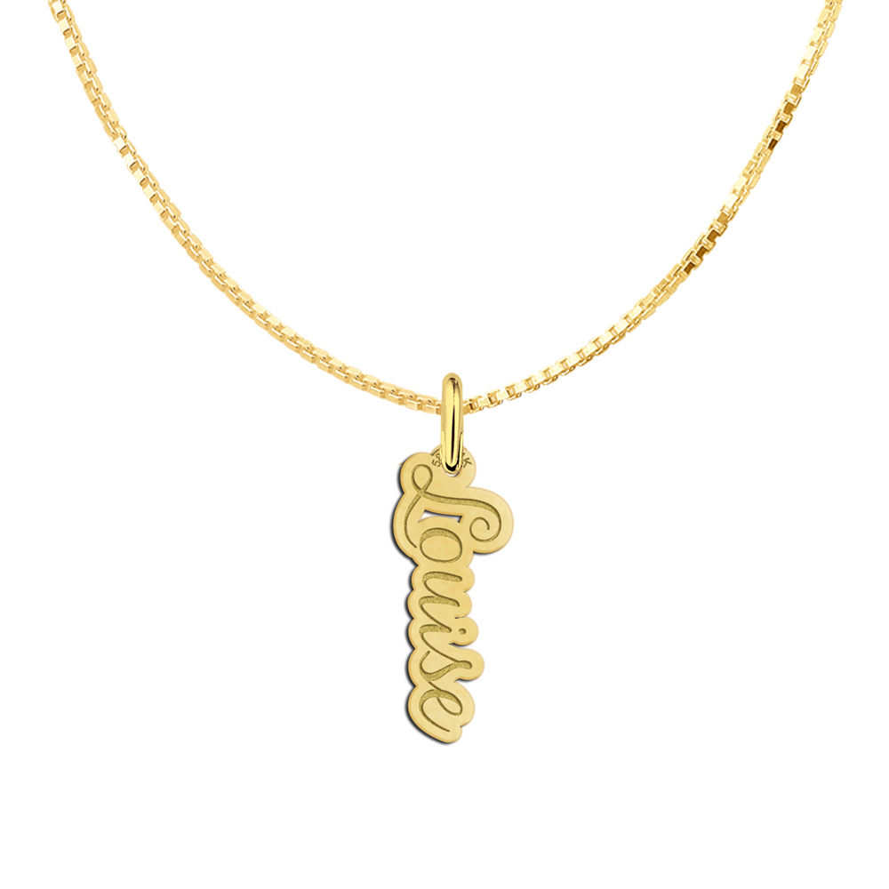 Gouden naamhanger kind model 'Louise'