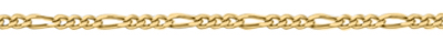 55-60cm      Vergulde Figaro Ketting
