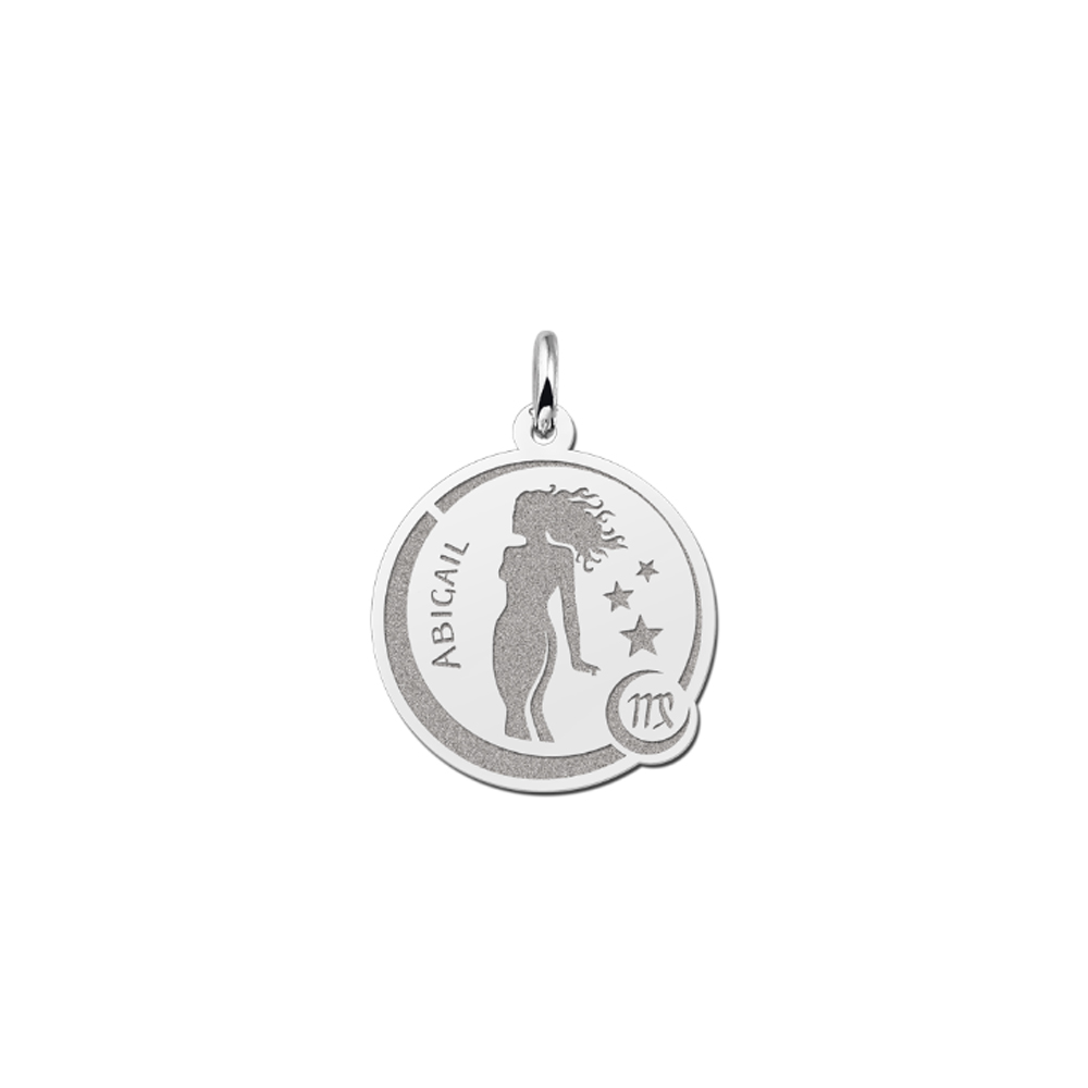 Sterrenbeeld 925 sterling zilver hanger met naam maagd