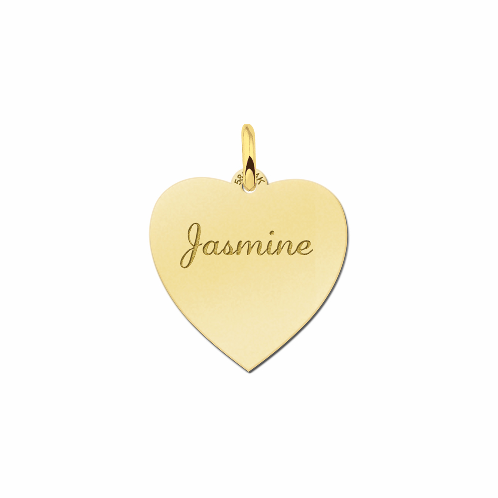 Gouden hartje voor ketting