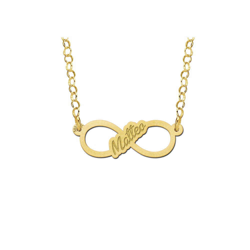 infinity ketting met geschreven naam small