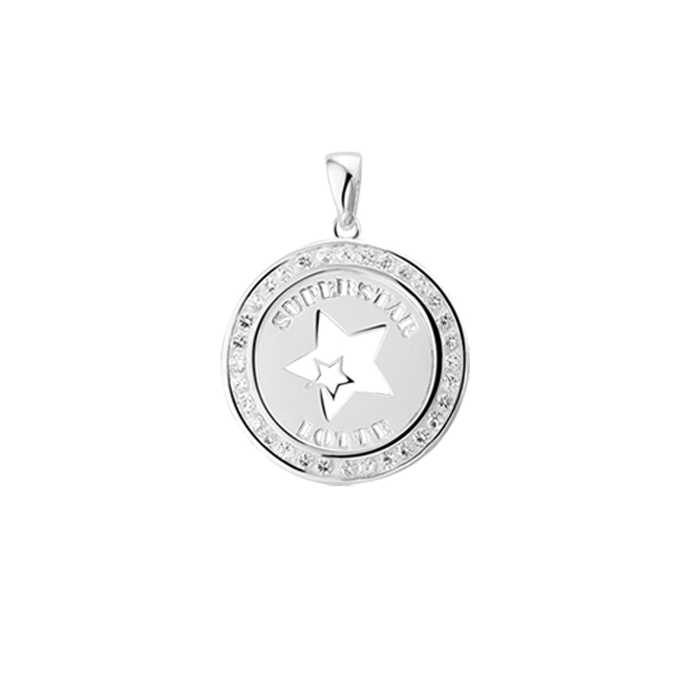 Naamhanger zilver zirkonia rand star Naamhanger zilver zirkonia rand star