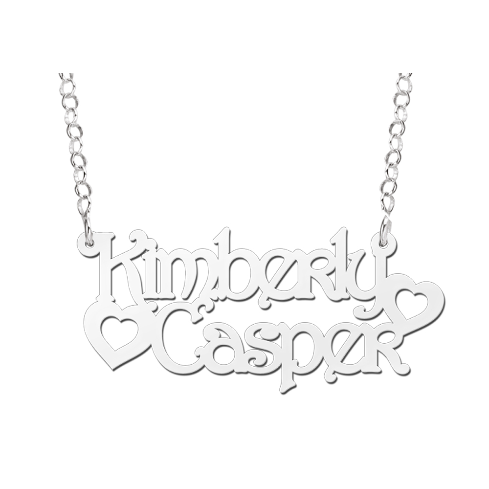 Zilveren naamketting model Kimberly-Casper Zilveren naamketting model Kimberly-Casper