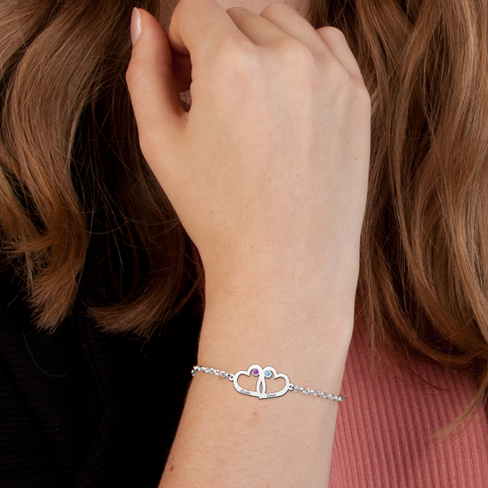 Zilveren armbanden voor vrouwen, elegante bedelarmband