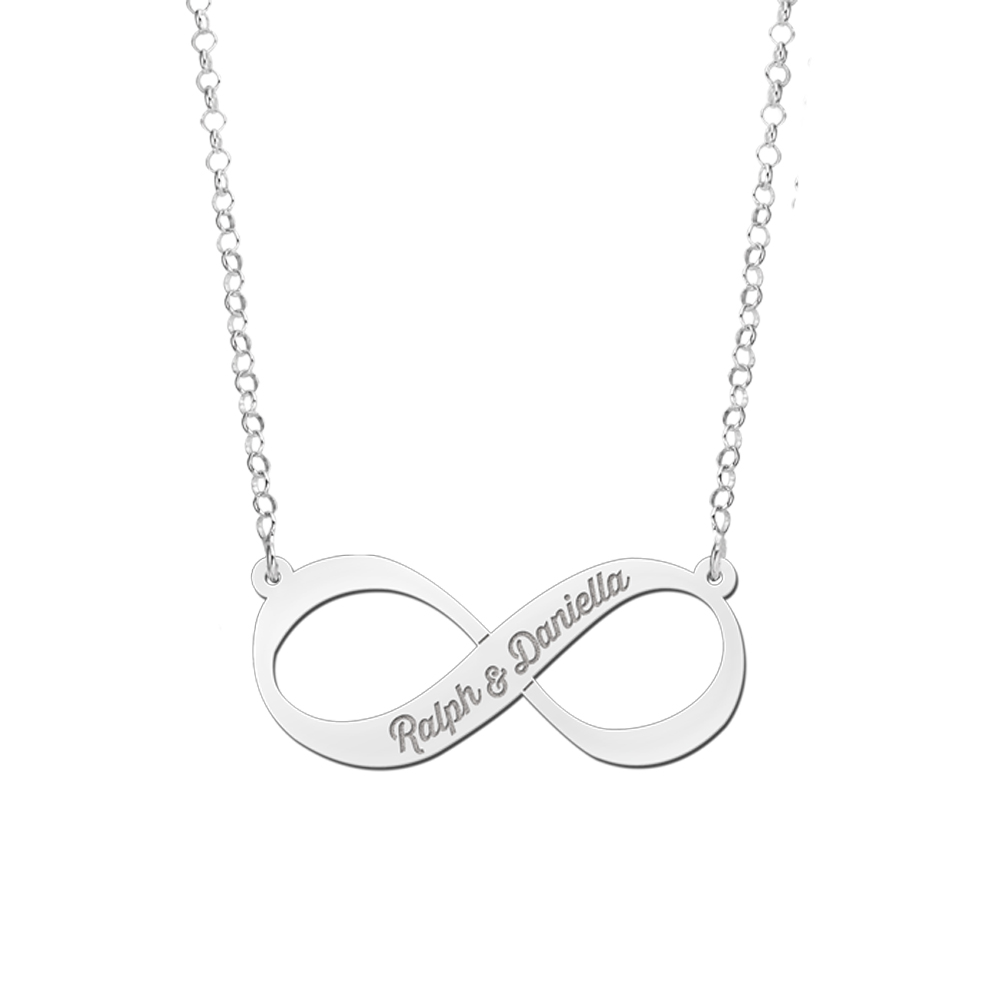 Zilveren hanger Infinity naam Zilveren hanger Infinity naam