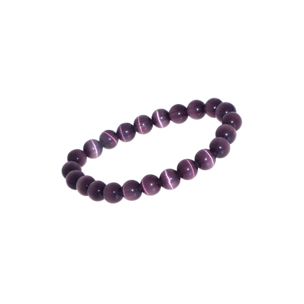 Armband kattenoog paars