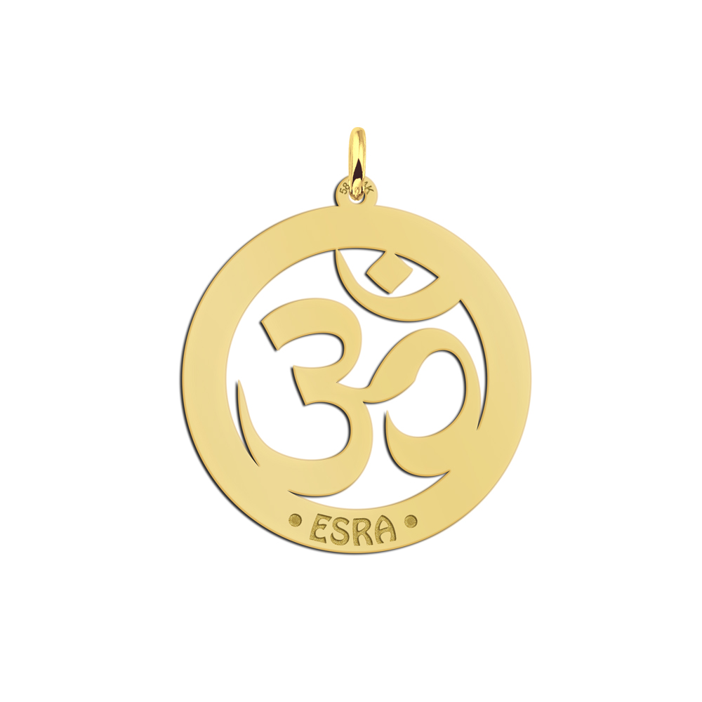 Gouden naamhanger Ohm Gouden naamhanger Ohm