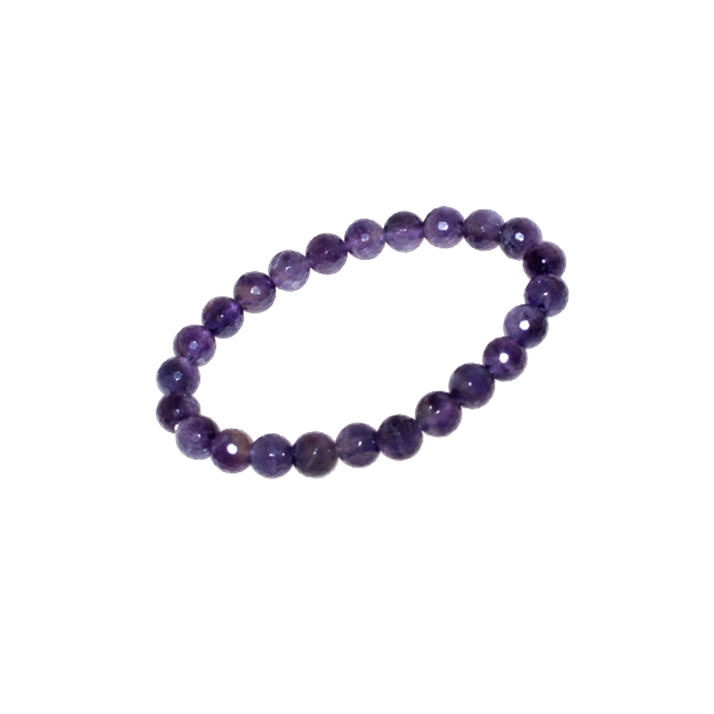 Armband facet geslepen amethist